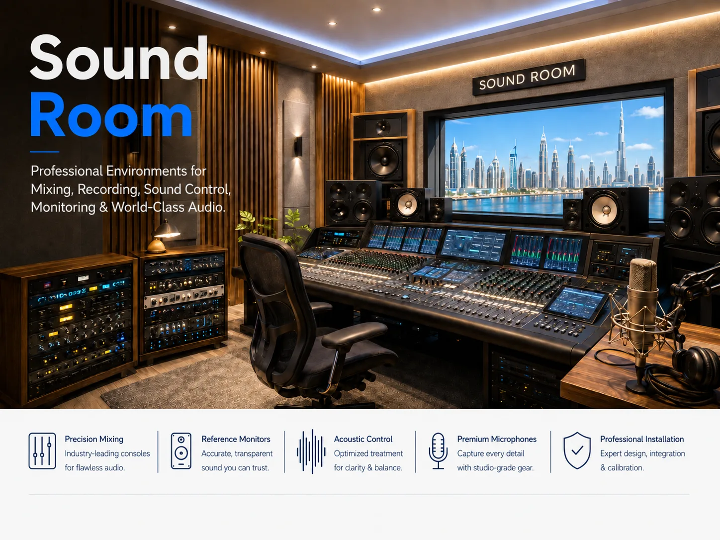 Tojaan professional sound room
